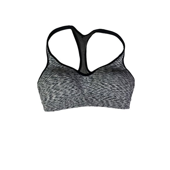 lululemon athletica Other - Lululemon Size 8 Speed Up Bra Racerback Wireless Black White Grey Mesh
